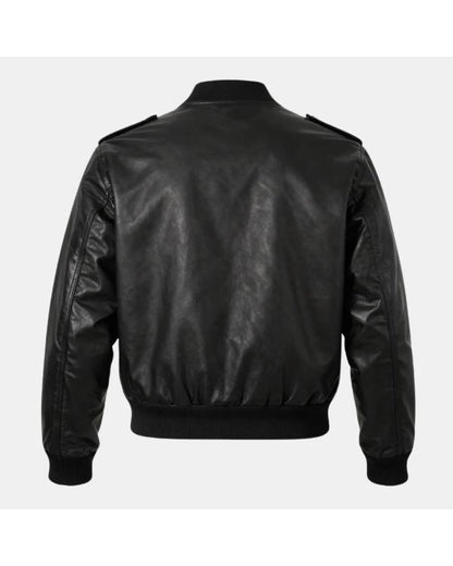 Men's USAF A-2 Military Leather Bomber Jacket - view 2