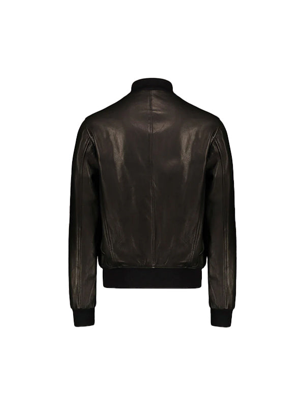 Vintage Black A-1 Flight Lambskin Leather Bomber Jacket