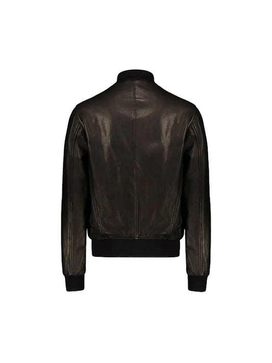 Vintage Black A-1 Flight Lambskin Leather Bomber Jacket