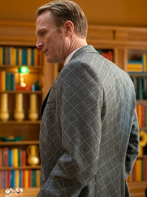 Paul Bettany VisionQuest 2026 Check Suit - front view