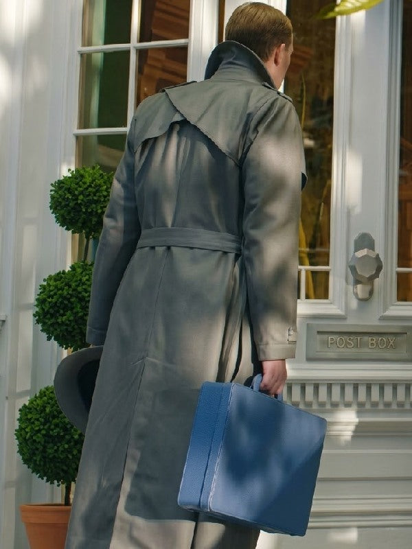 Paul Bettany VisionQuest 2026 Trench Coat - back view
