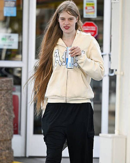 Vivian Jenna Wilson Beige Hoodie