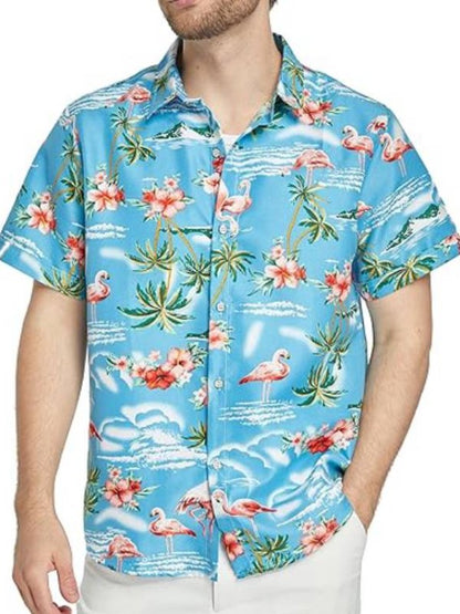 Voicemails for Isabelle 2026 Zoey Deutch Blue Hawaiian Shirt