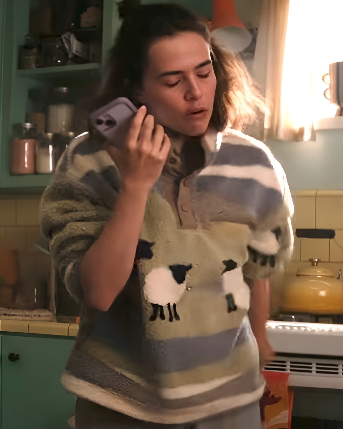 Voicemails for Isabelle Zoey Deutch Sheep Fleece Sweatshirt
