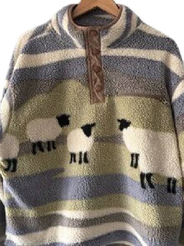 Voicemails for Isabelle Zoey Deutch Sheep Fleece Sweatshirt
