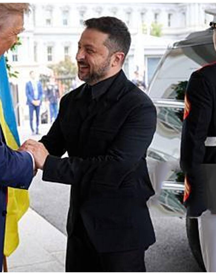 Volodymyr Zelenskyy Black Blazer Jacket