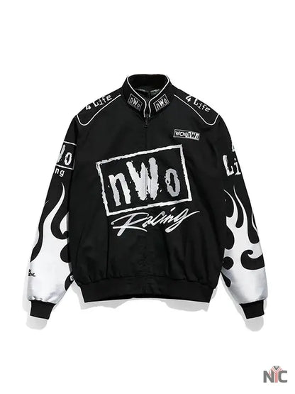 WCW New World Order Black Bomber Jacket Clanton Jacket