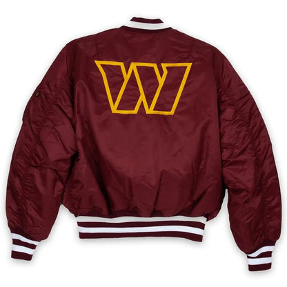 Washington Commanders Burgundy MA-1 Jacket