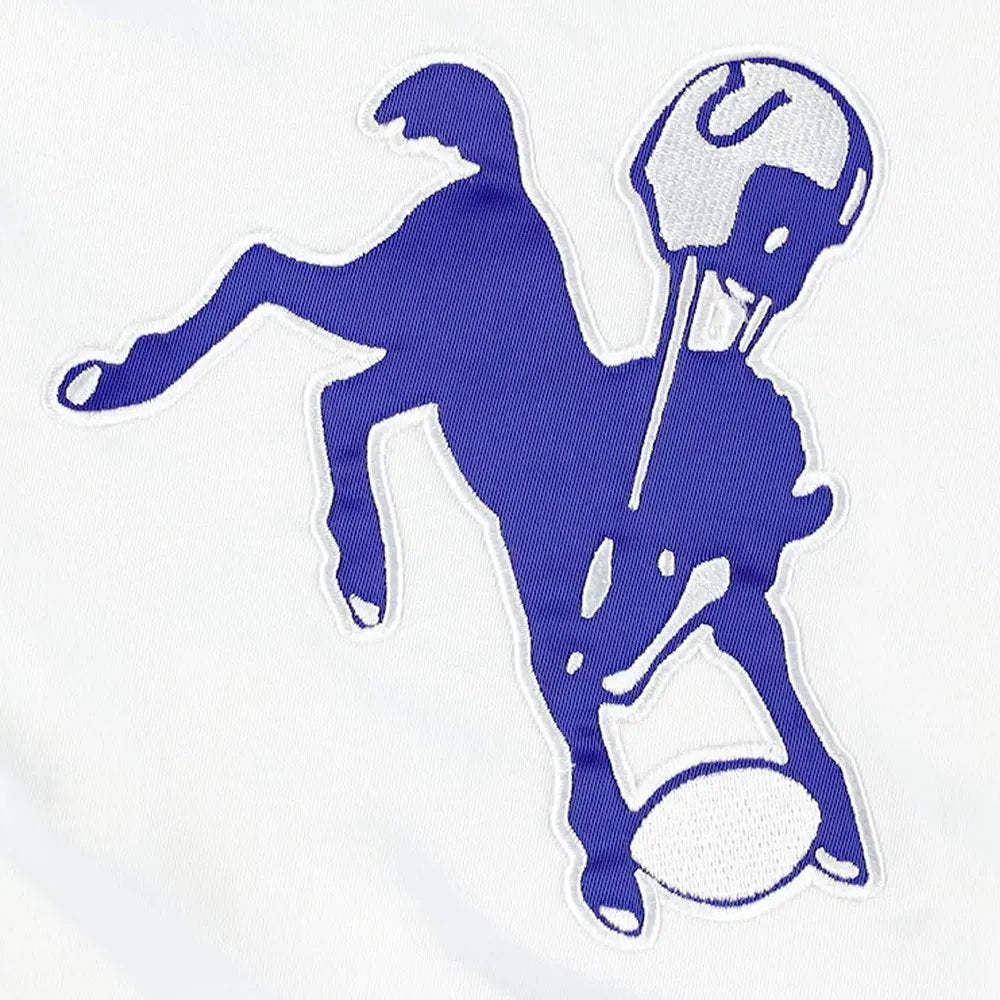 Indianapolis Colts The Power Forward Satin Jacket - back view
