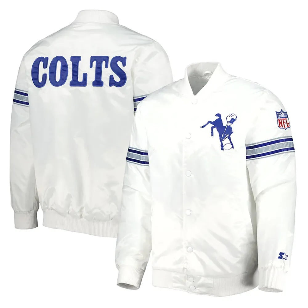 Indianapolis Colts The Power Forward Satin Jacket