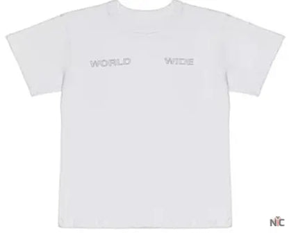 Wide T-shirt White Clanton Jacket