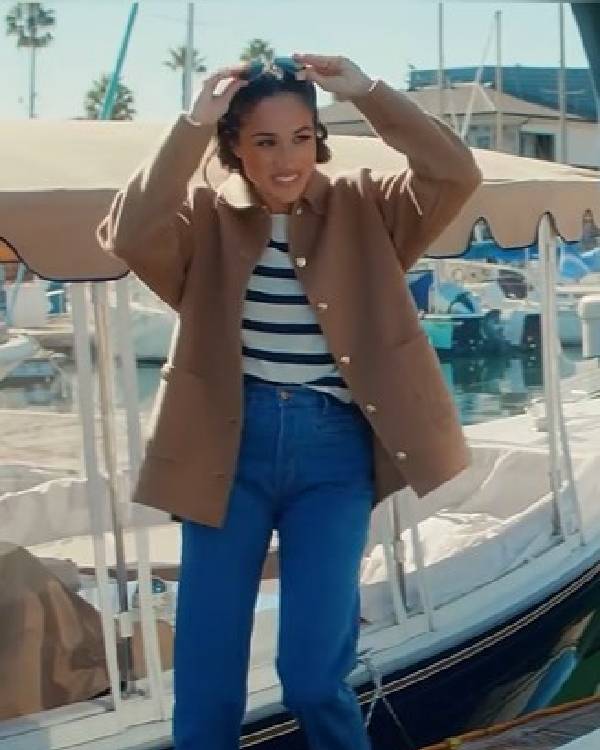 With Love, Meghan 2025 Meghan Markle Beige Jacket USA Jackets