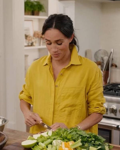 With Love, Meghan 2025 Meghan Markle Yellow Shirt Shopotiny