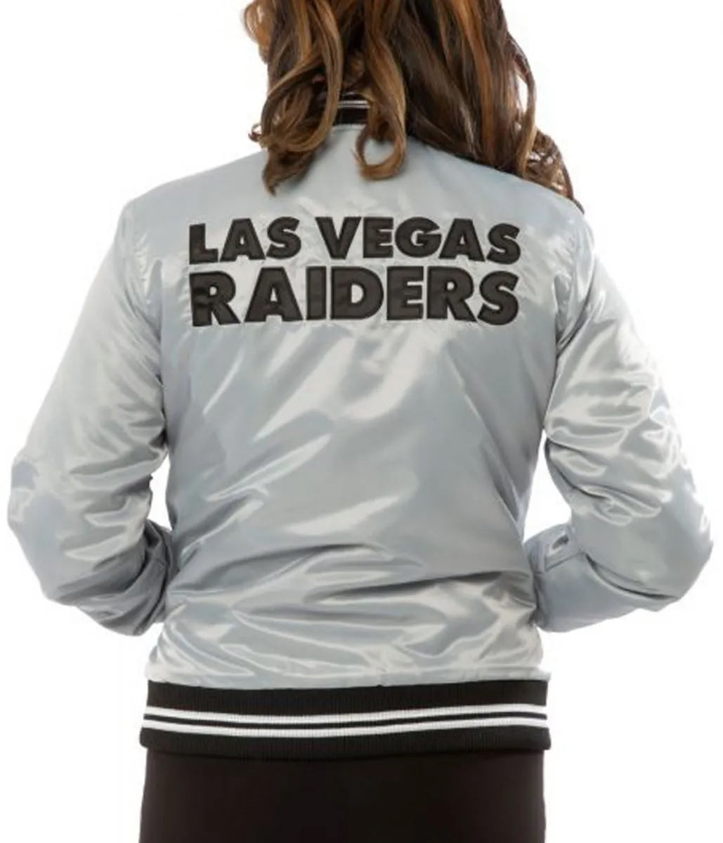 Women's Raiders Las Vegas Satin Starter Jacket
