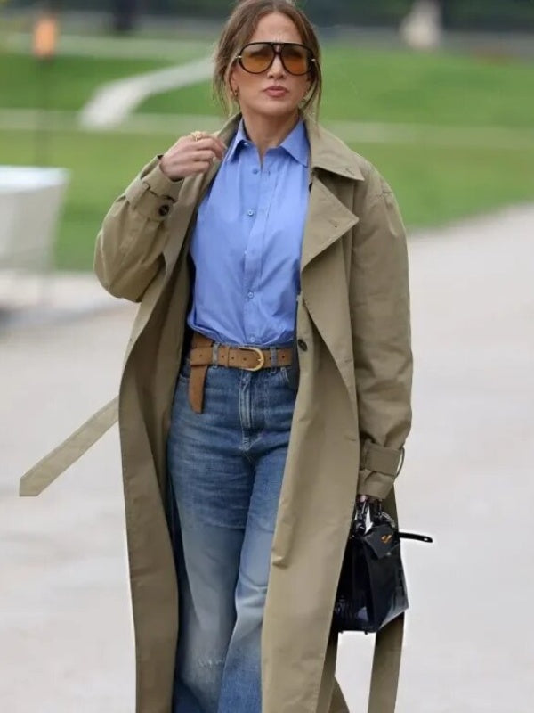 Paris 2026 Jennifer Lopez Trench Coat