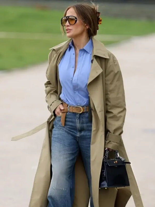 Paris 2026 Jennifer Lopez Trench Coat