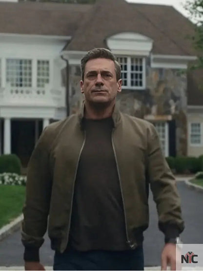 Your Friends and Neighbors Jon Hamm Brown Bomber Jacket Clanton Jacket