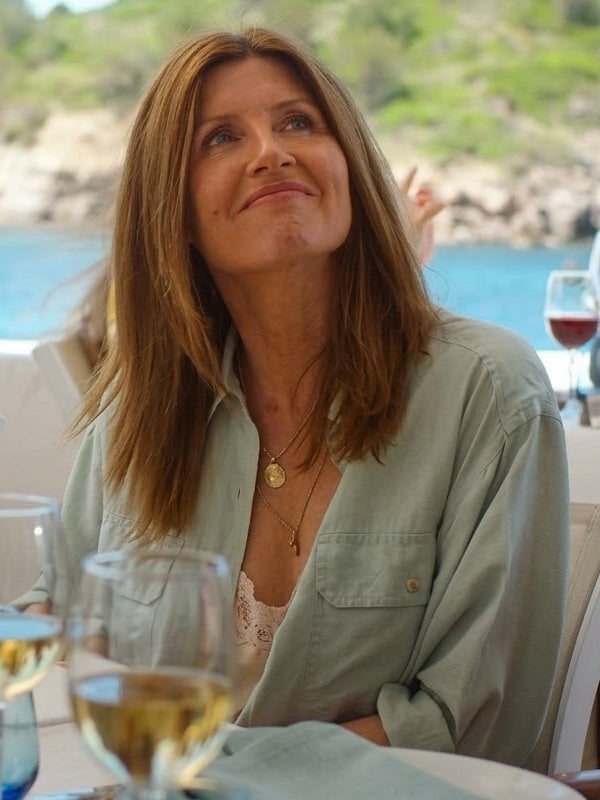 Sharon Horgan Youth 2026 Sage Green Button-Up Shirt - front view