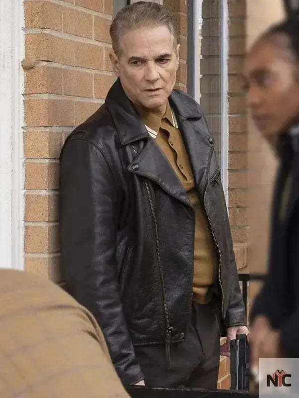 Yul Vazquez Will Trent S03 Black Leather Jacket Clanton Jacket