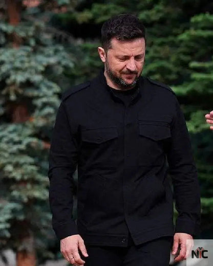 Zelensky Black Jacket Clanton Jacket