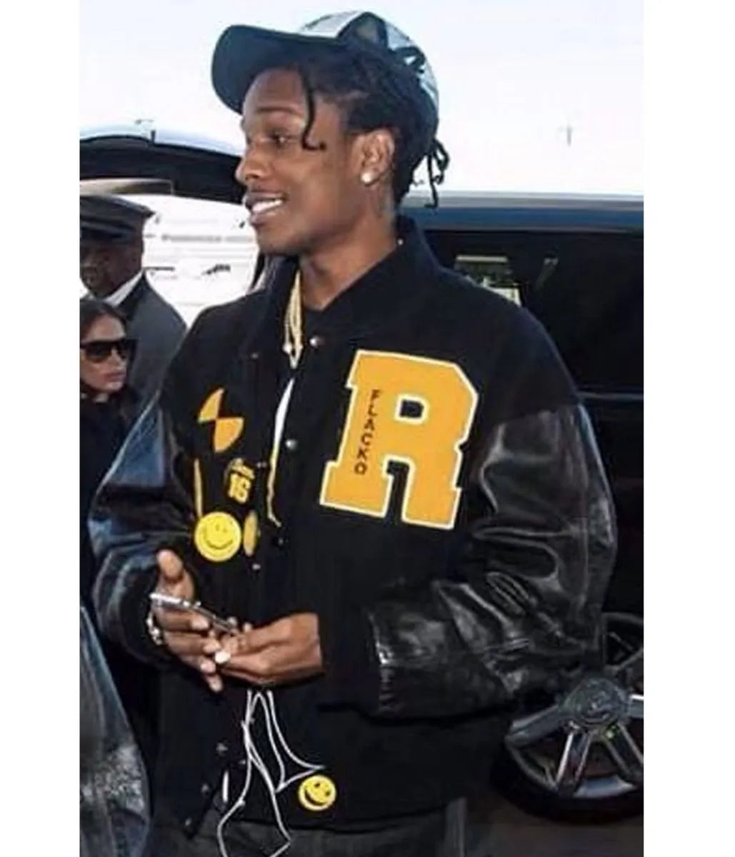 ASAP Rocky Flacko Testing in Progress Varsity Jacket - back view