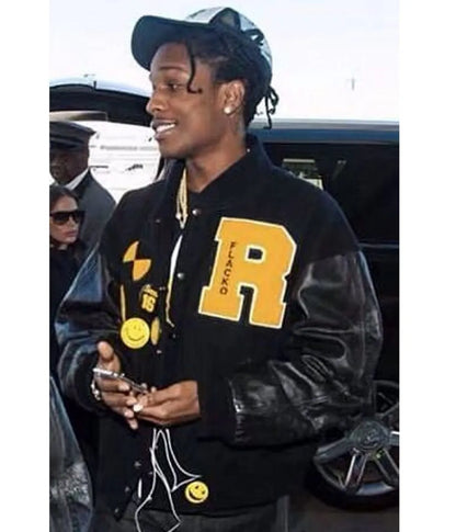 ASAP Rocky Flacko Testing in Progress Varsity Jacket - back view