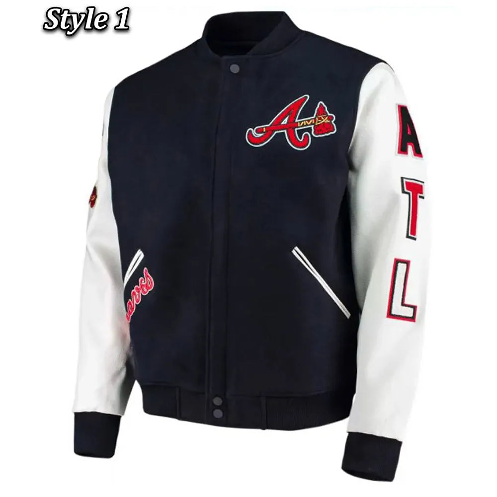 ATL Atlanta Braves Varsity Letterman Jacket