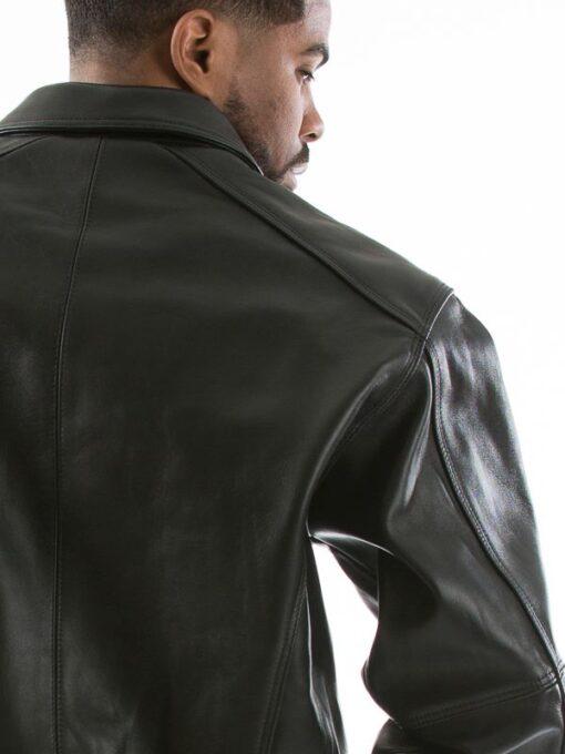 Pelle Pelle Applique Black Plush Jacket - detail view