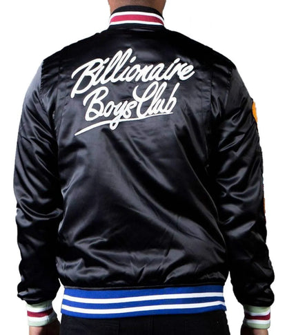 Bb Starchild BBC Black and Blue Satin Jacket - detail view