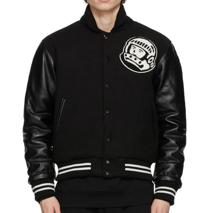 Astro Billionaire Boys Club Black Letterman Jacket - side view