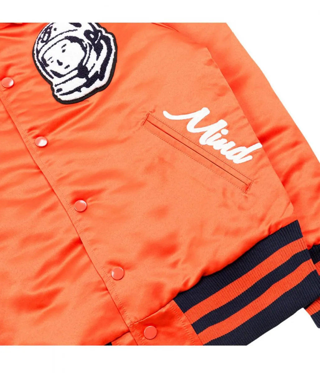 Billionaire Boys Club Astro Classic Satin Orange Jacket - detail view