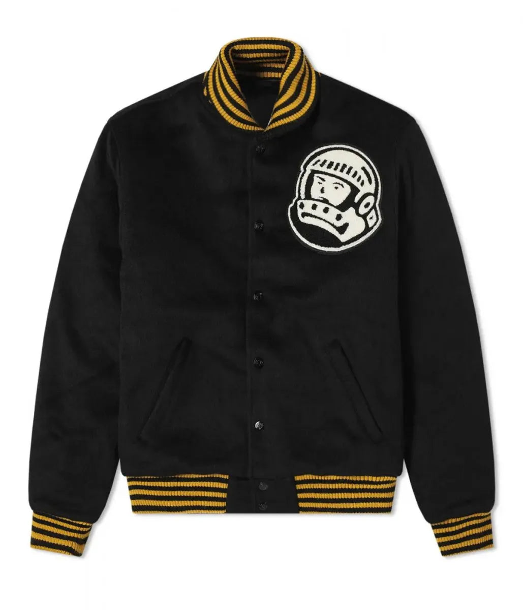Astro BBC Black Wool Varsity Jacket - back view