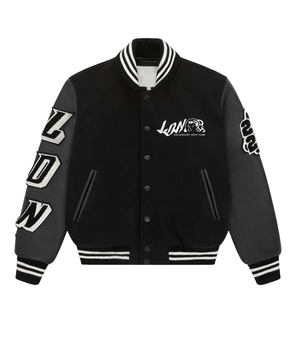 Billionaire Boys Club Ldn Letterman Black Jacket