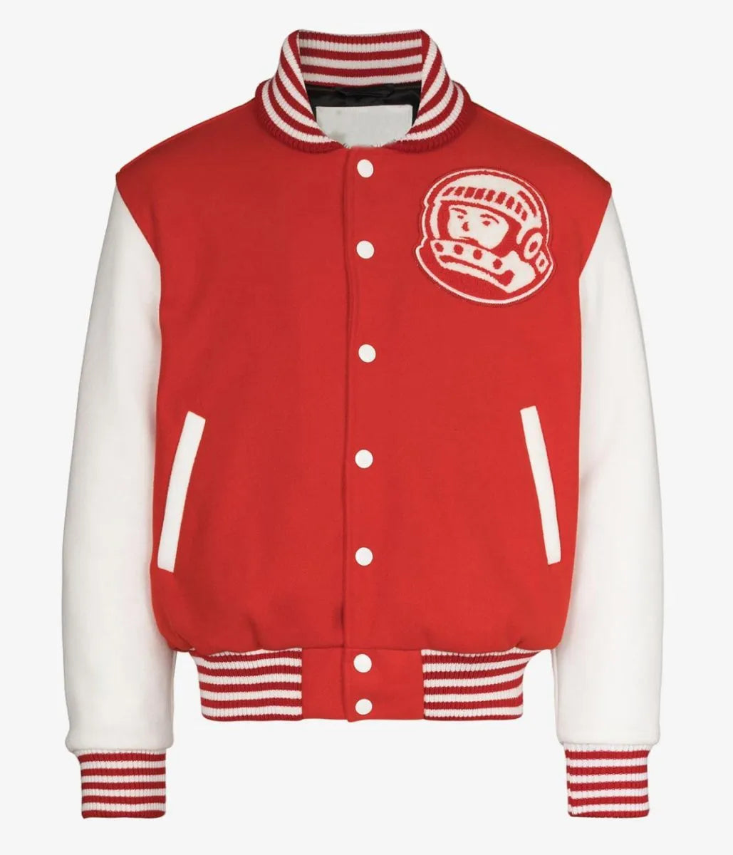 BBC Astro Varsity Red and White Jacket - side view