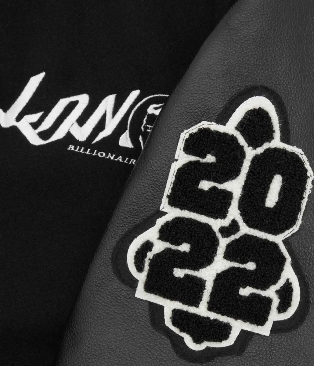 Billionaire Boys Club Ldn Letterman Black Jacket - detail view