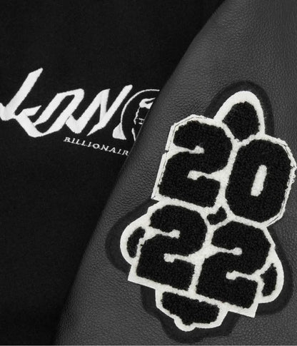 Billionaire Boys Club Ldn Letterman Black Jacket - detail view