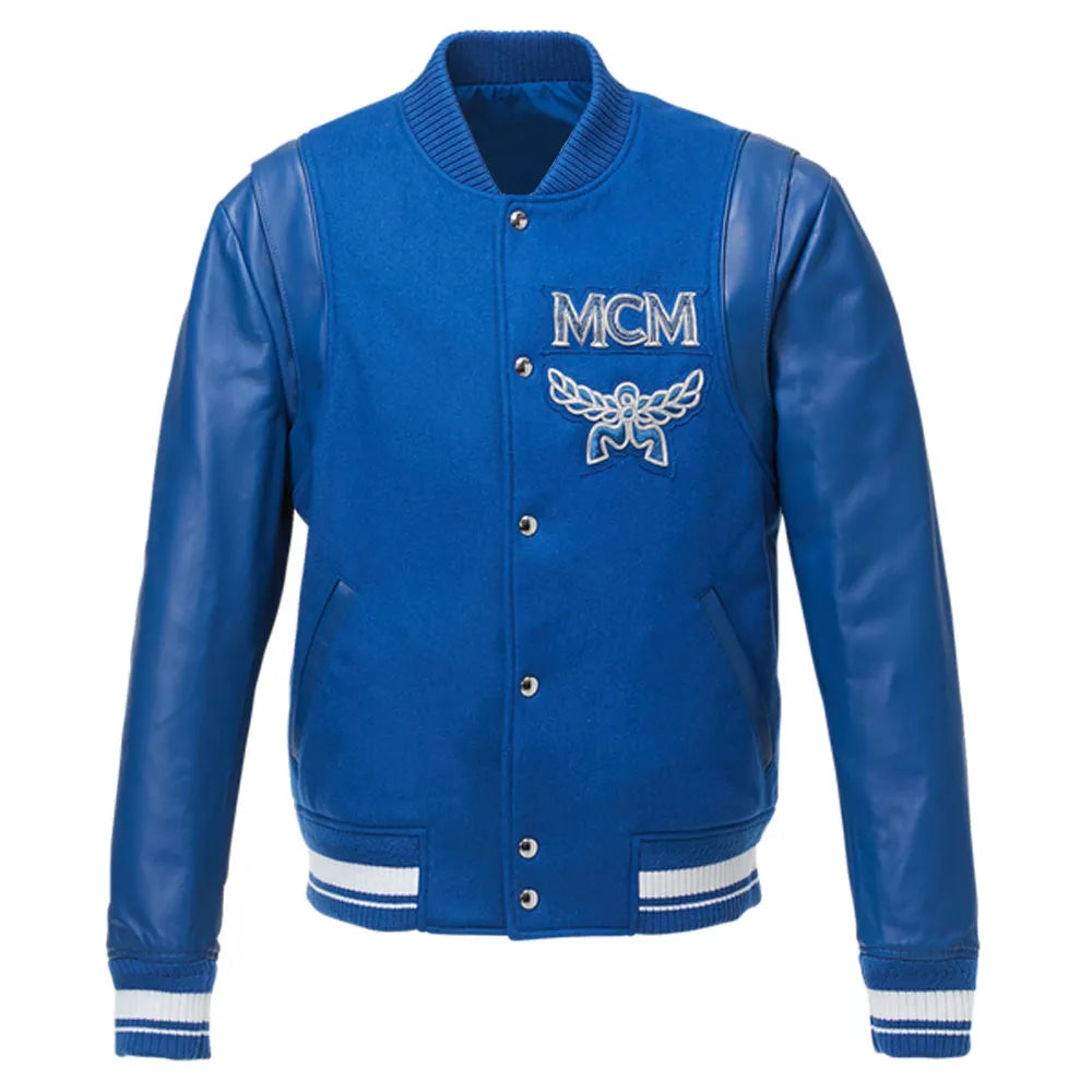 Stadium MCM Logo Varsity Jacket - side view