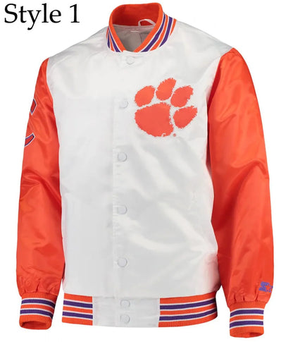 Tigers the Legend Clemson Bomber Satin Jacket