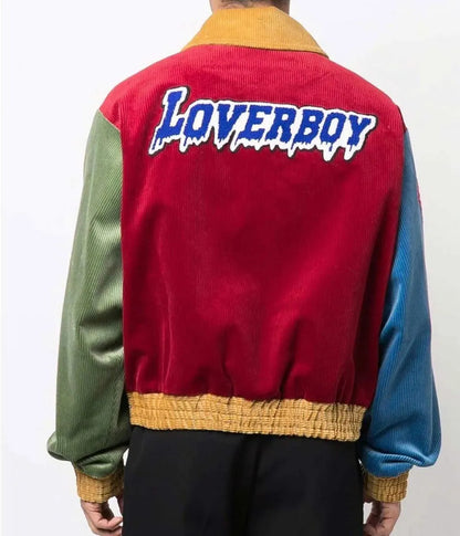 Lover Boy Corduroy Colour Block Jacket - back view