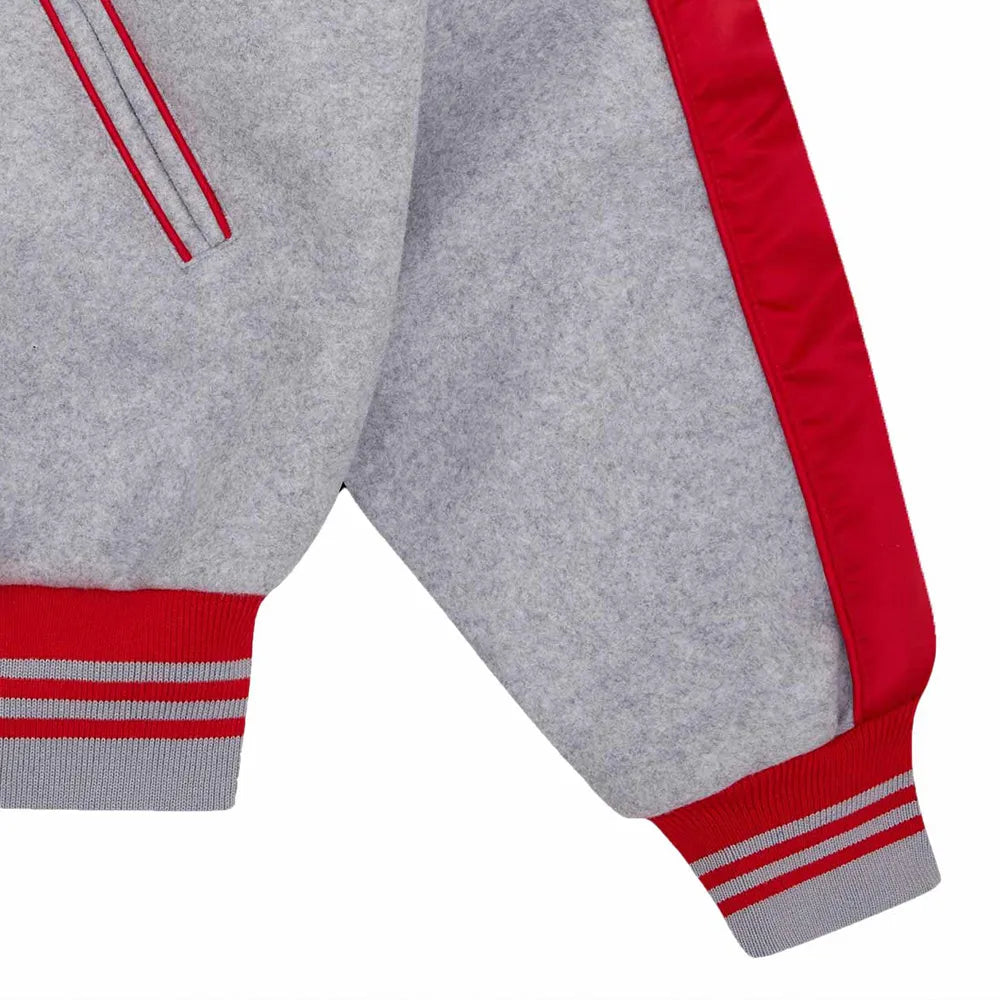 Cones and Bones Icecream Gray Varsity Jacket - alternate view