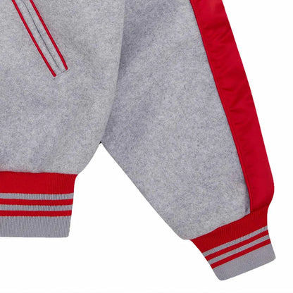 Cones and Bones Icecream Gray Varsity Jacket - alternate view