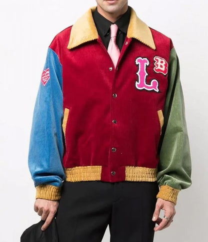 Lover Boy Corduroy Colour Block Jacket - detail view
