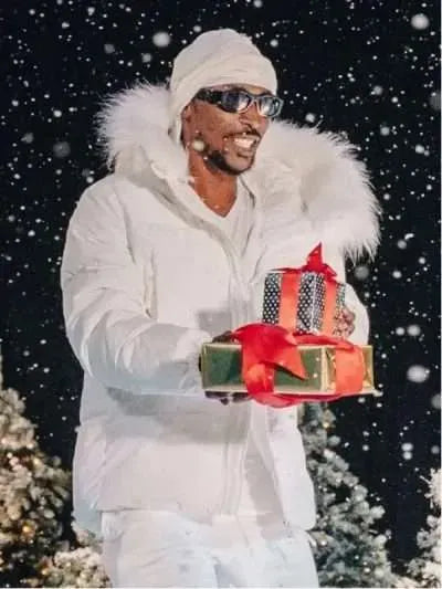 Sidemen Ft. JME: Christmas Drillings White Puffer Jacket