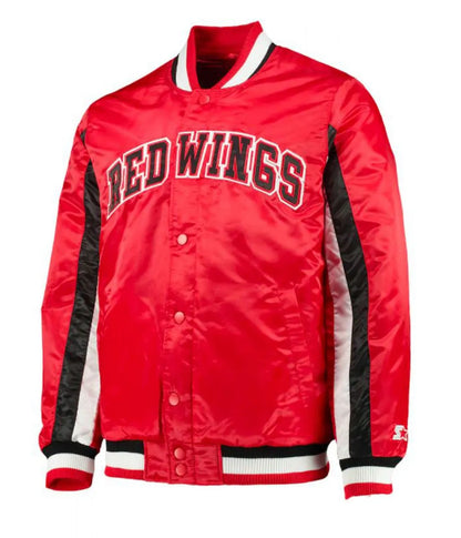 Detroit Red Wings Starter Red Satin Jacket