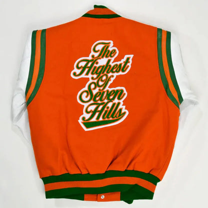Florida Am University Motto 2.0 Letterman Jacket - detail view