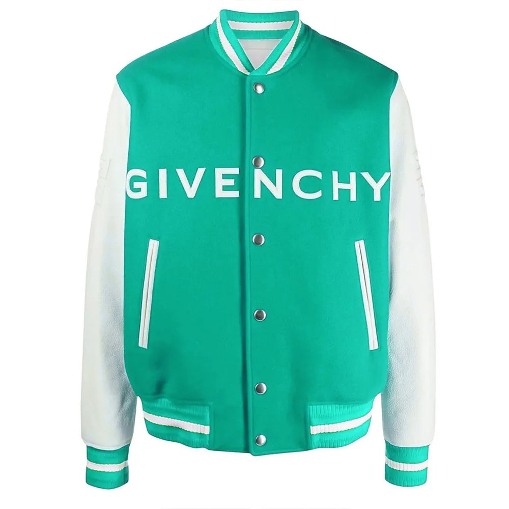 Varsity Givenchy Logo Jacket - side view