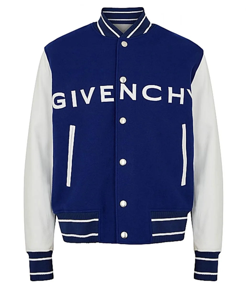 Varsity Givenchy Logo Jacket - back view