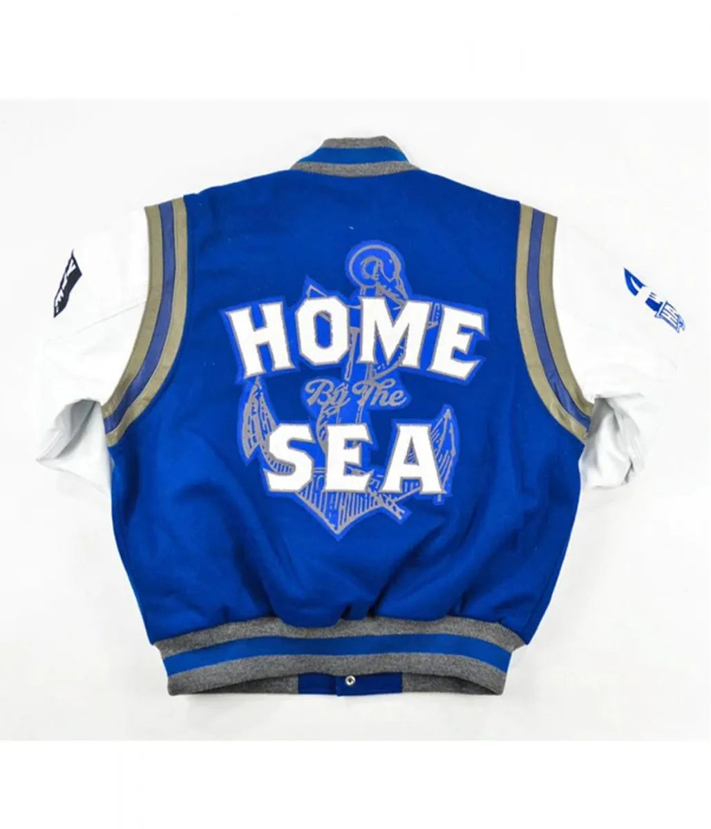 Hampton University Motto 2.0 Royal Blue Jacket - back view