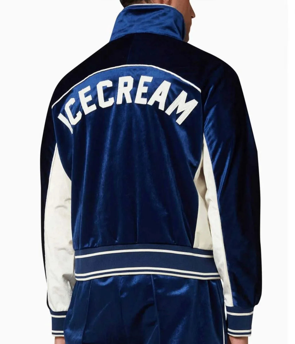BBC Icecream Velour Track Jacket - back view