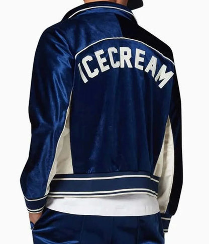 BBC Icecream Velour Track Jacket - detail view